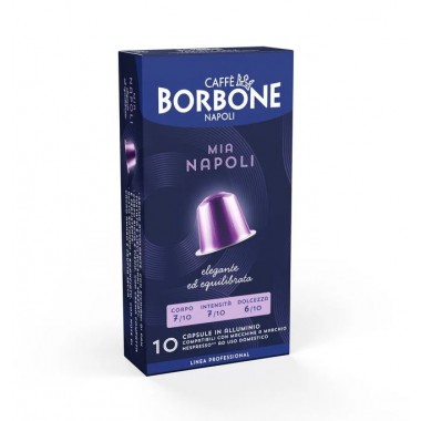 BORBONE BOX NESPRESSO ALLUMINIO 10X10 MIA NAPOLI