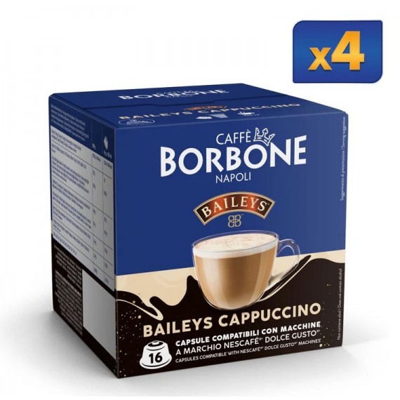 DOLCE GUSTO BORBONE SOLUBILE CAPPUCCINO BAILEYS 4X16PZ