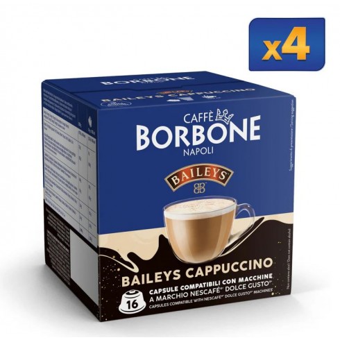 DOLCE GUSTO BORBONE SOLUBILE CAPPUCCINO BAILEYS 4X16PZ