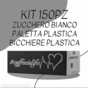 KIT PLASTICA 150 PZ ZUCCHERO BIANCO