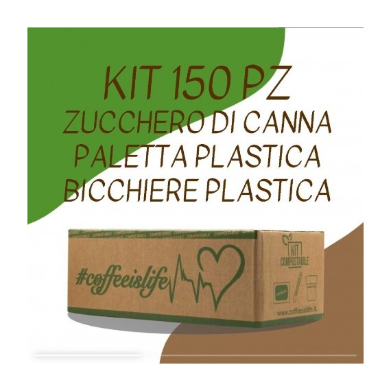 KIT PLASTICA 150 PZ ZUCCHERO CANNA