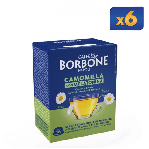 MIO SOLUBILI BORBONE CAMOMILLA CON MELATONINA 6X16