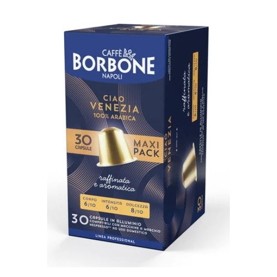 BORBONE BOX NESPRESSO ALLUMINIO 90 CIAO VENEZIA